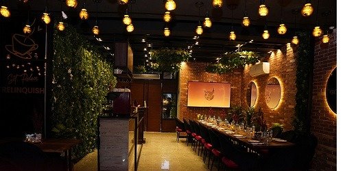 Dark Cozy Ambiance of Steakhouse